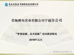 青海投資集團(tuán)橋電實(shí)業(yè)公司 以技術(shù)創(chuàng)新為引擎，以管理提升為抓手，全面推動實(shí)業(yè)投資管理提質(zhì)增效